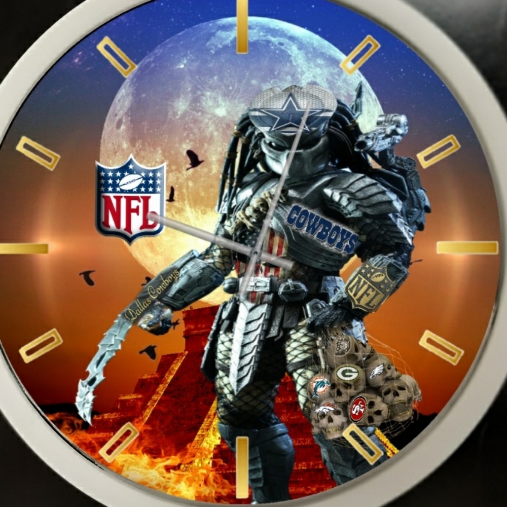 Predator Dallas cowboys men's kid's led clock